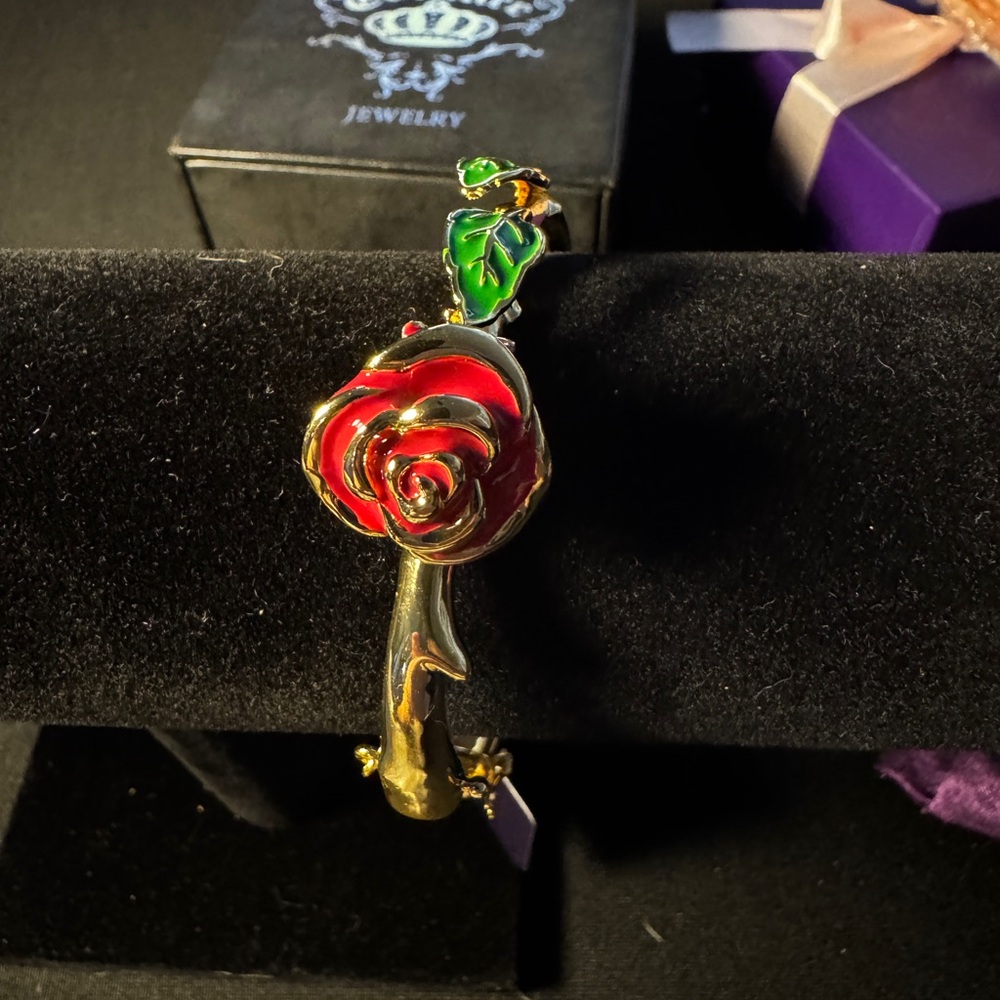 Disney couture kingdom Beauty and the Beast rose bracelet